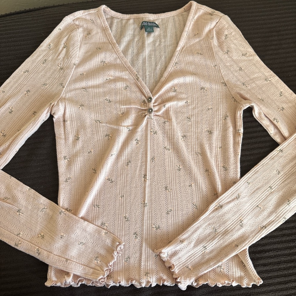 Pink Long Sleeve Top